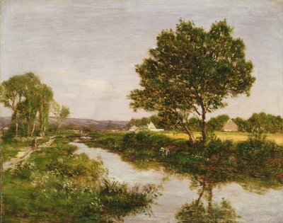 Río en las Afueras de Quimper, 1854-57 de Eugene Louis Boudin